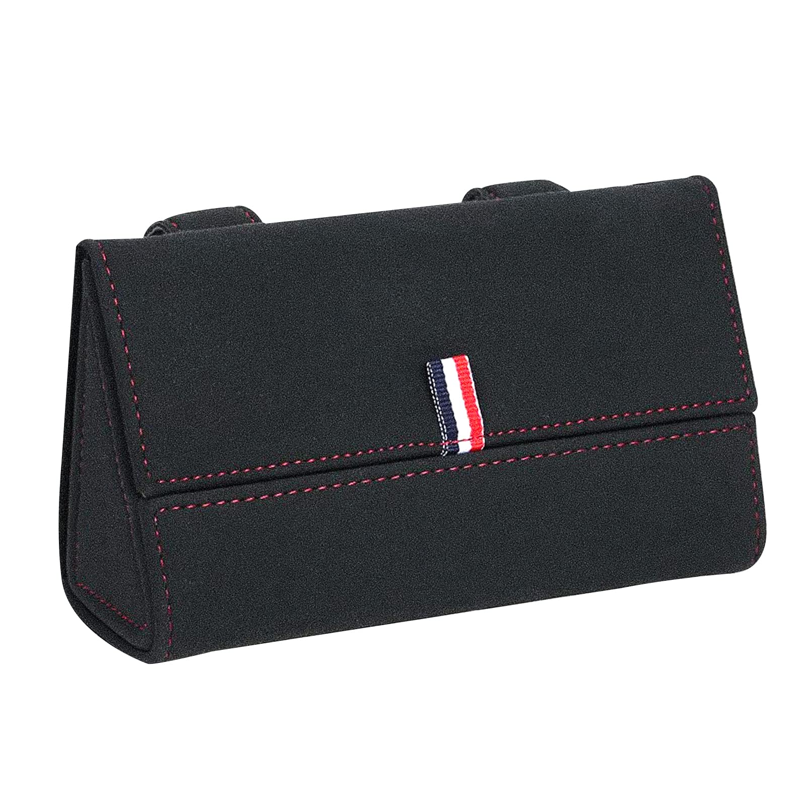 QH-Shop Soporte para Gafas para Visera de Coche Universal Caja de Gafas de Coche con Cierre Magnético Oculto Compatible con Todos Los Modelos de Vehículo Accesorio Interior para camión Negro