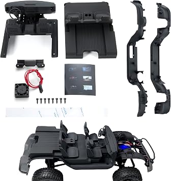 RCHUBAM RC Interior Decoration Cooling Fan Mudguards Set for TRX4M 97074-1