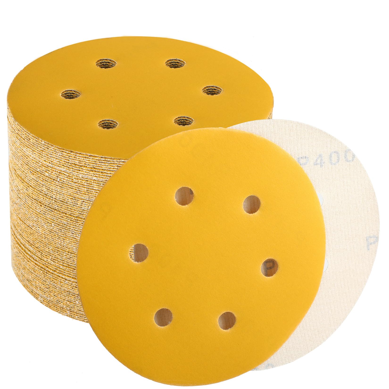 80 Grit Sanding Discs - 100 Pack for Orbital Sanders -14