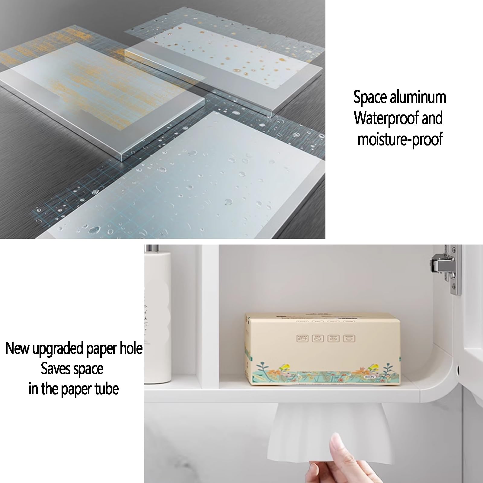 Arc łazienkowa szafka na leki z diodami LED, aluminiowa szafka na leki ze światłami, lustro łazienkowe LED szafka na lekarstwa, montowany na ścianie szafka z lustrem przeciwmgielnym, stojak do