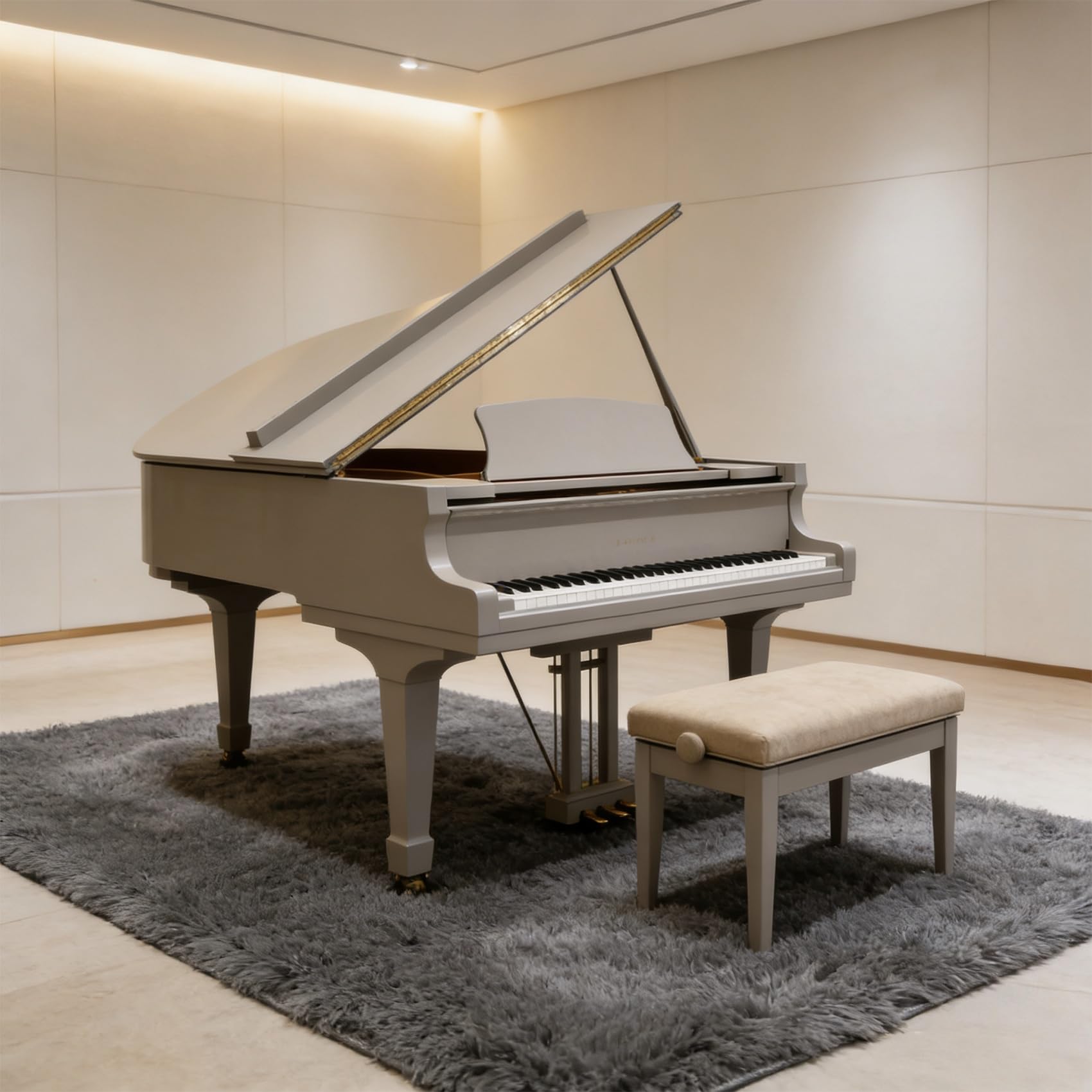 Tapis de canapé gris idéal pour réchauffer l'ambiance d'une chambre ou bureau