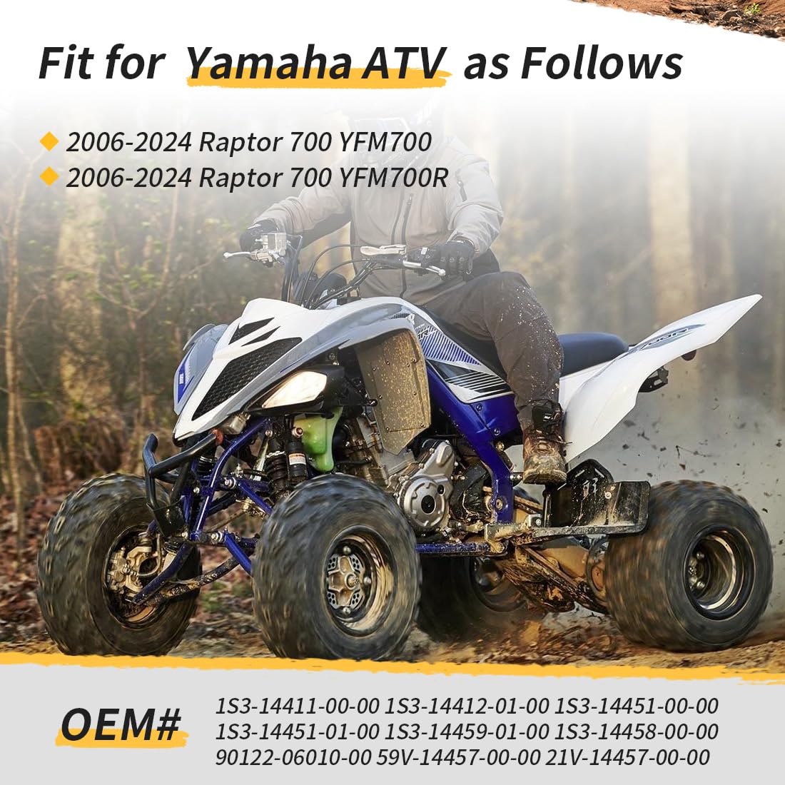Kit completo de filtro de aire, caja del filtro de aire, tapa y soporte de rejilla apto para Yama-ha Raptor 700 700R YFM700 YFM700R 2006-2024