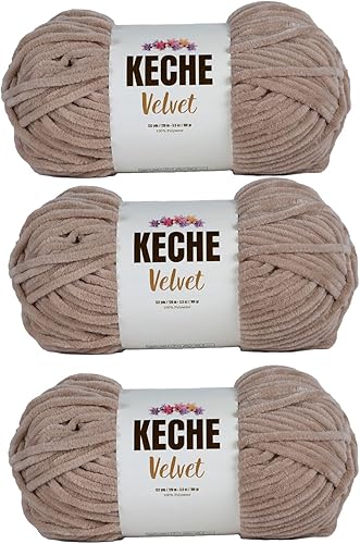 Vista 77 de Hilo de terciopelo Keche para crochet, suave chenilla voluminosa para bebé, manta Amigurumi, 100 gr (121 m) - Turquesa