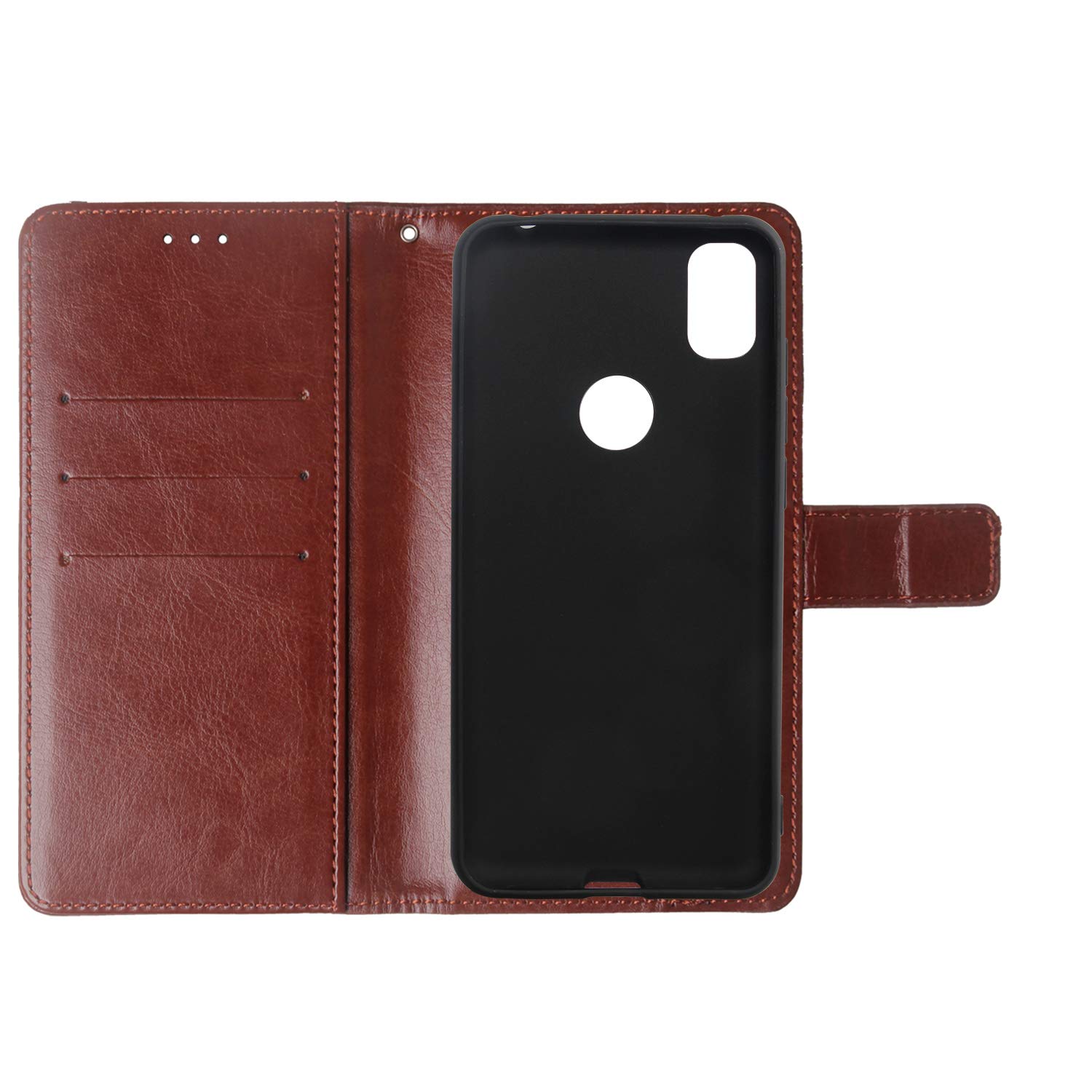Custodia Portafoglio In Pelle PU Per TCL Revvl 4 Plus / T-Mobile REVVL 4+ – Con Supporto (Rosso)