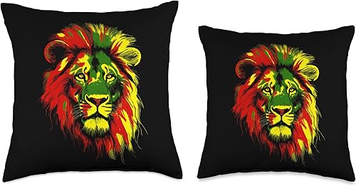 Miniatura 3 de Juneteenth African Flag Black Pride Men Women Kids Lion Pride Juneteenth Black History - Almohada afroamericana, 16 x 16 pulgadas, multicolor