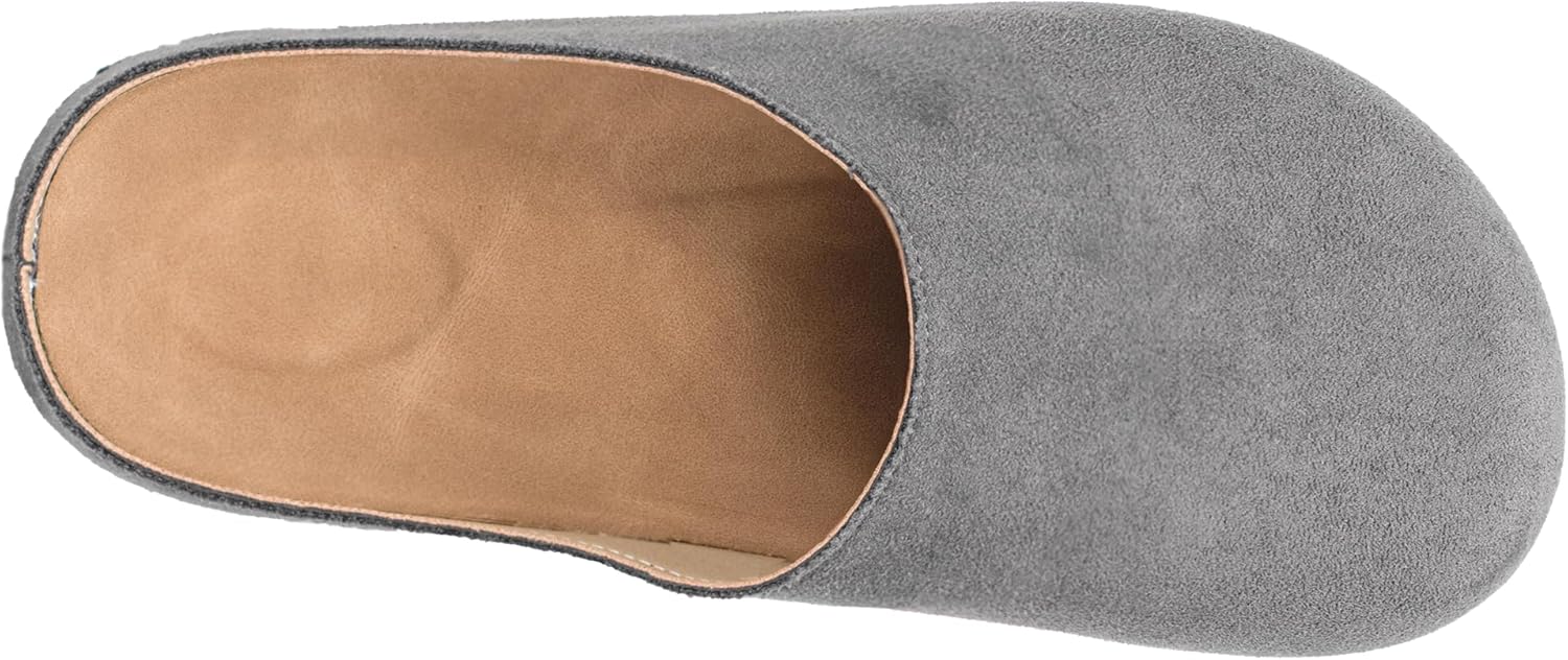 Suede Boston Clogs for Women and Men with Arch Support Potato Mules Shoes, Soft Cork Footbed Slip on Comfort Home Sandals Slippers - Image 7