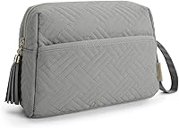 Vista 21 de BAGSMART Elegantes bolsas de maquillaje espaciosas, 01-rosa