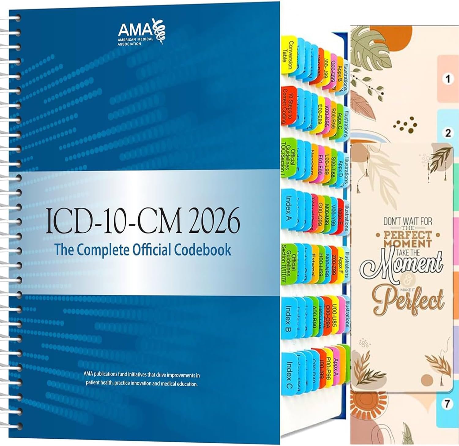 Index Tabs for ICD-10-CM 2026/2025 The Complete Official Codebook, 72 ...