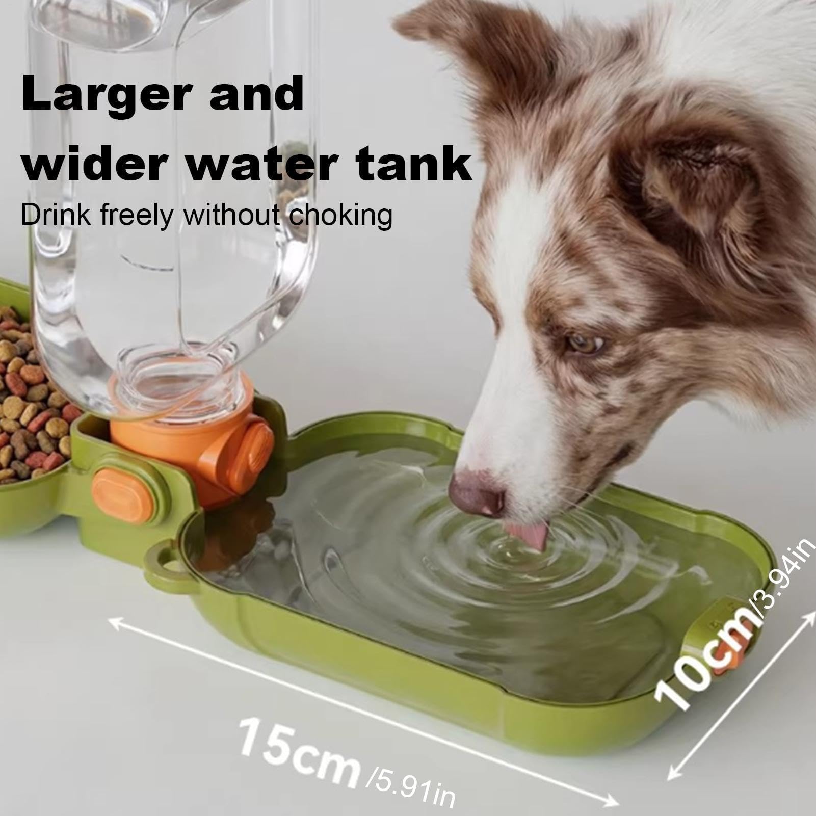 460ml Haustier-Wasserflasche & Futternapf, auslaufsicher