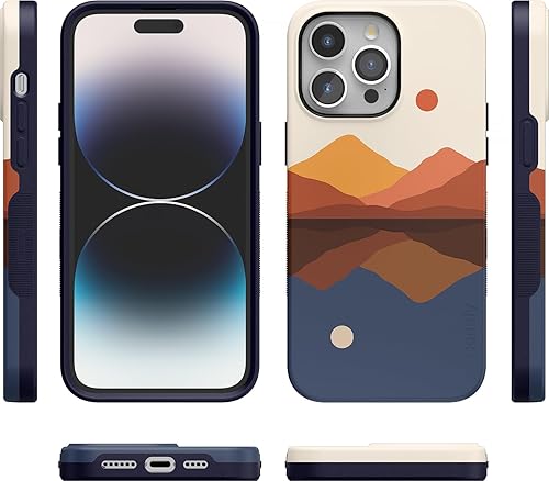 Vista 1323 de Casely Funda para iPhone 15 Pro Jardín Secreto Flores mixtas Funda atrevida Compatible con MagSafe y botón de acción Jardín Secreto Floral