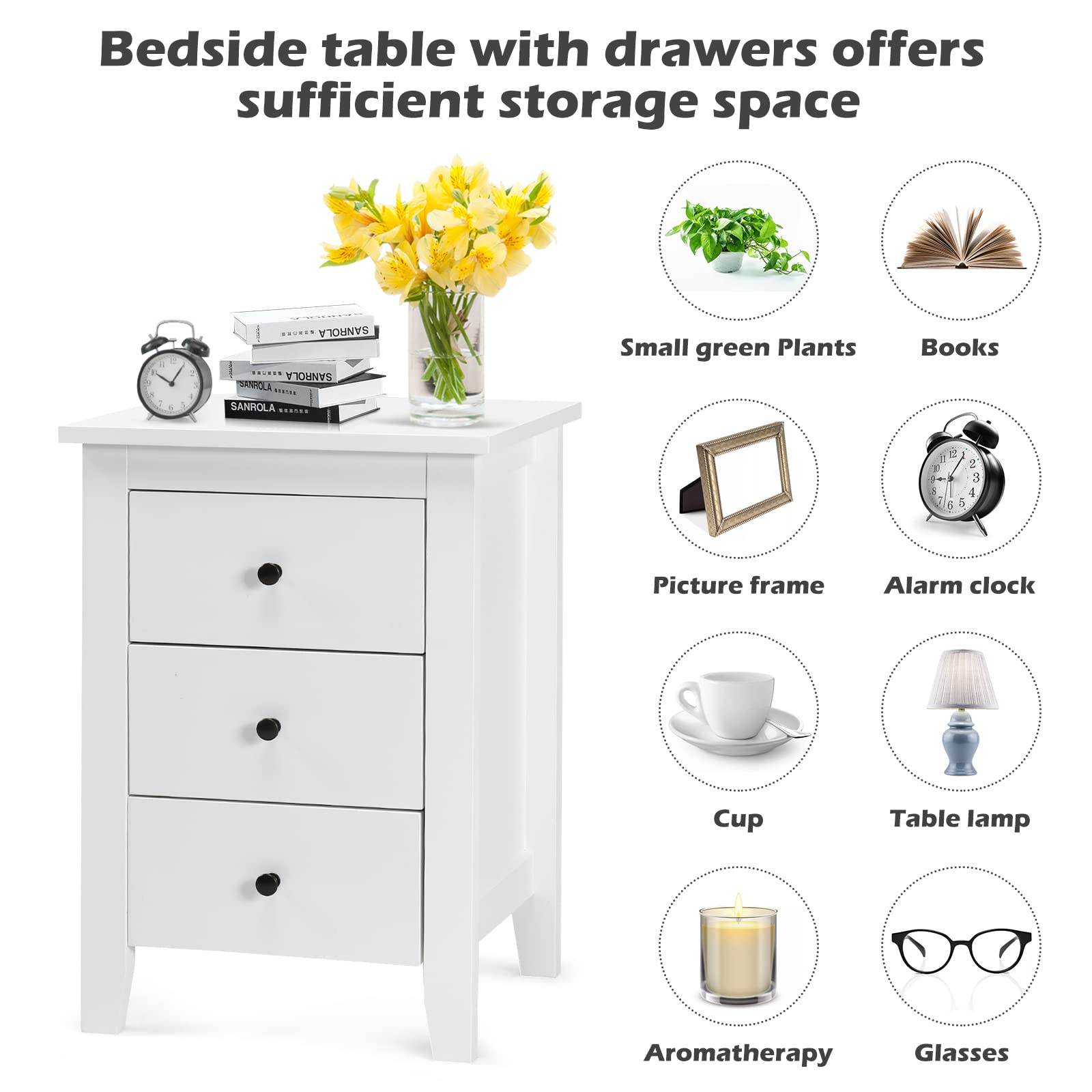 KOMFOTTEU Commode met 3 afneembare en opvouwbare laden, opbergkast van stof, robuust metalen frame, ideaal voor slaapkamer, woonkamer, kantoor, studeerkamer, 40 x 30 x 62 cm (l x b x h) (grijs, 1 stuk