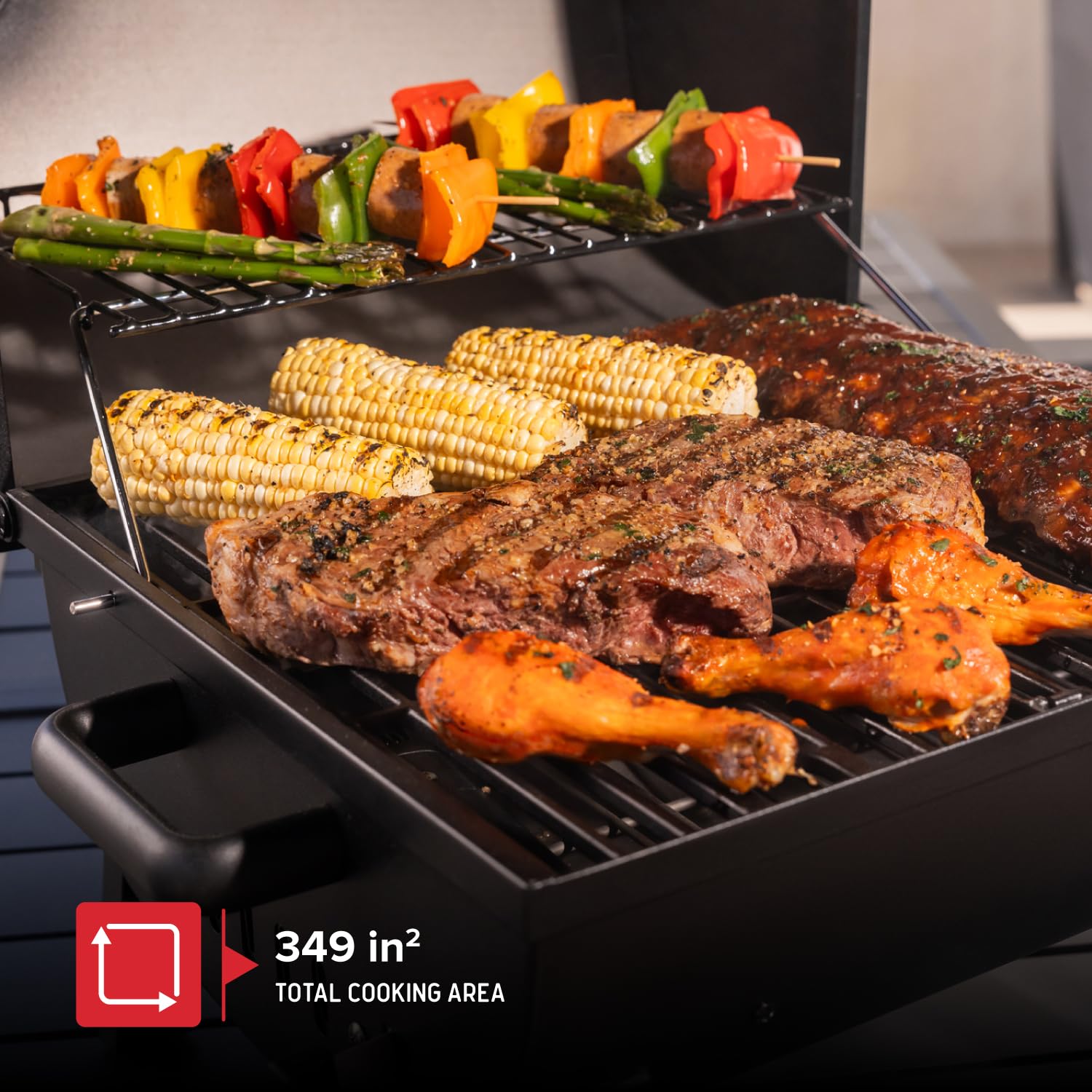 ピットボス ポータブルチャコールグリル PB175PCG イエロー PIT BOSS】お庭でBBQにちょうど良い！手軽でコンパクトな黄色いグリル