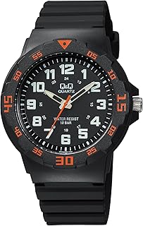 Q&Q Analog Black Dial Men's Watch-VR18J008Y