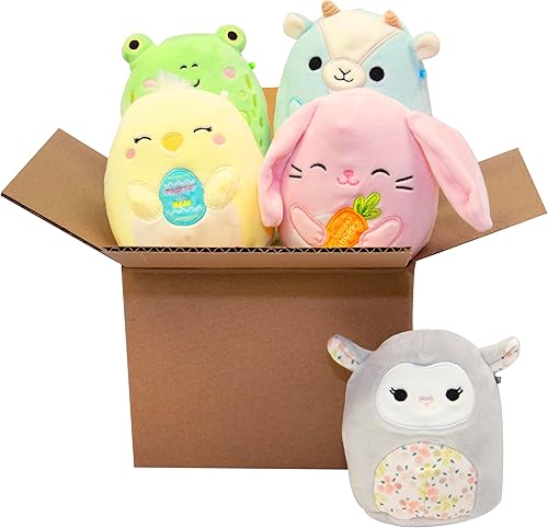 Squishmallows Paquete de 5 juguetes de peluche de Pascua de 5 pulgadas, con licencia oficial Kellytoy, juguete coleccionable suave y esponjoso, Squishmallows Paquete de 5 juguetes de peluche de Pascua de 5 pulgadas, con licencia oficial Kellytoy, juguete coleccionable suave y esponjoso,