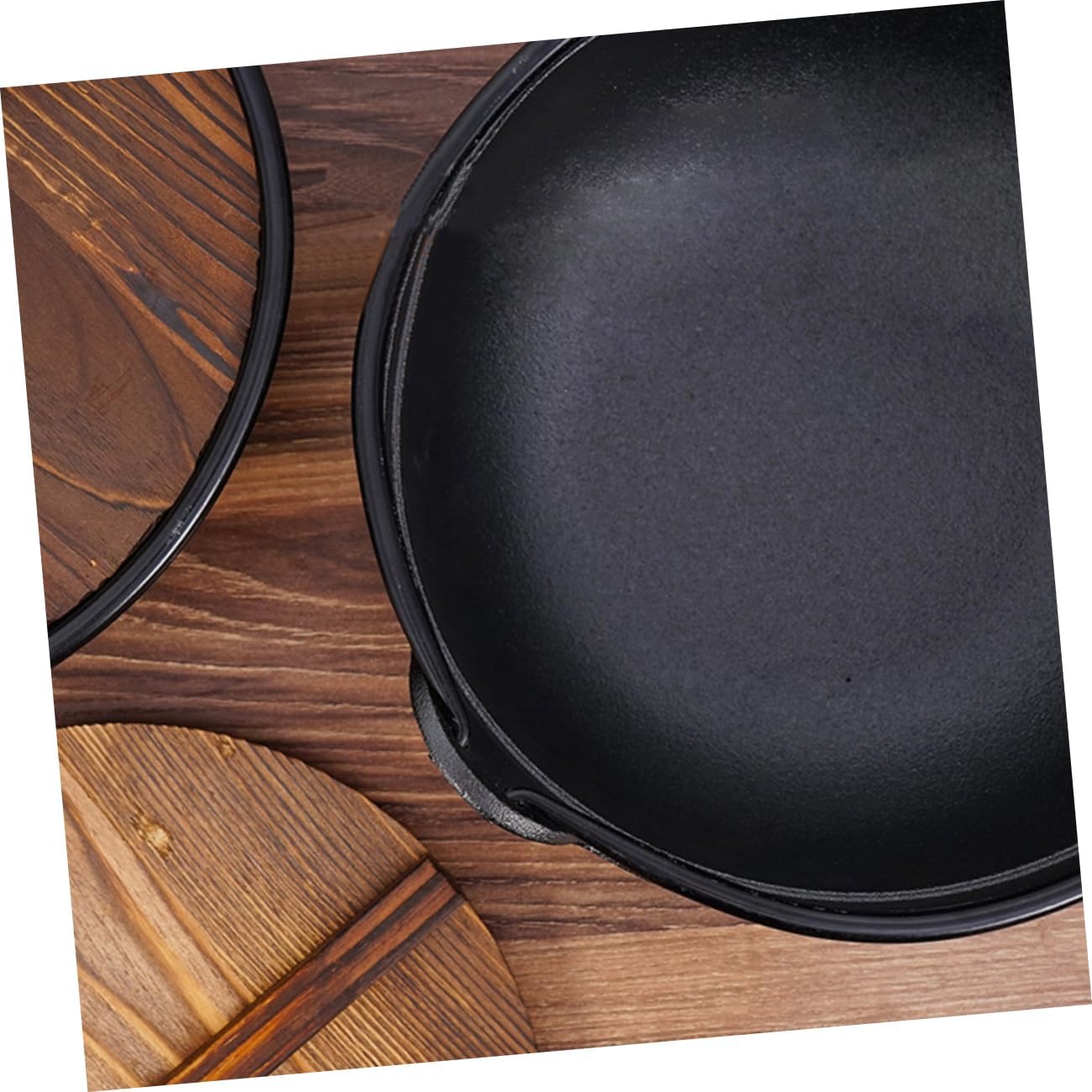 POPETPOP 1set Cast Outdoor Soup Pot for Camping Hiking and BBQ Cooking Hanging Cookware for Stews Broths and Dishes