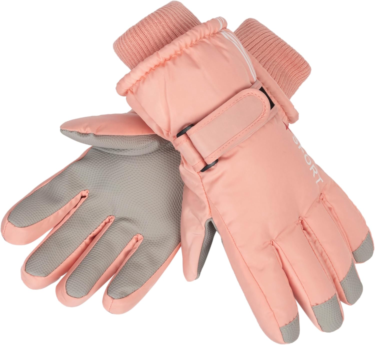 INOGIH Kids Waterproof Ski-Gloves Warm Snow Gloves for 6-12 Years,Winter Thick Warm Snowboard Gloves for Youth Teens - Image 6