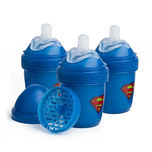 Herobility Biberones anticólicos dobles  5 fl oz4.7 fl oz  Paquete de 3  Logotipo de Superman