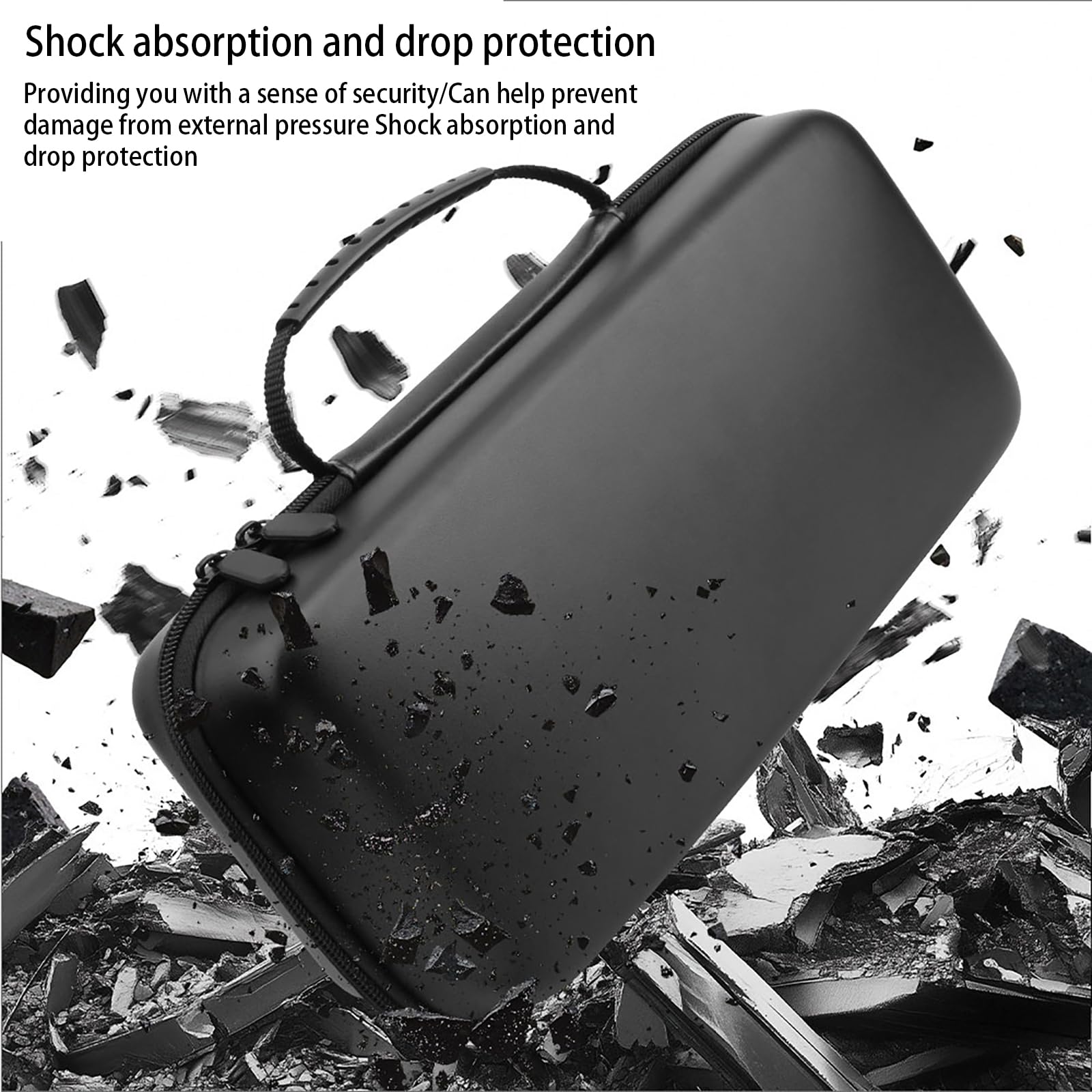 Baomaeyea Hard Carrying Case for ROG Xbox Ally Drop-Proof and Shockproof EVA Protective Carry Bag with Large Capacity for ROG Xbox Ally/Rog Xbox Ally X Gaming Handheld Console&Accessories (bk-PU) - Image 3