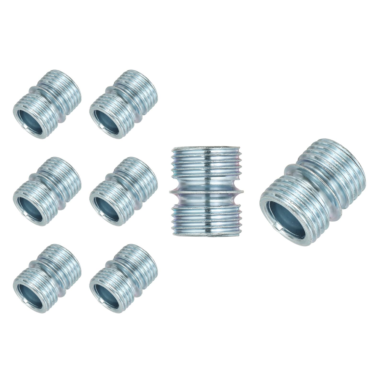 sourcing map 8 Pcs Fine Thread Connectors 3/4 Inch 19.1 mm Metal Rack Connector Wire Rack Shelve Unit Holder Connection Nuts Wire Shelving Poles Shelving Accessories