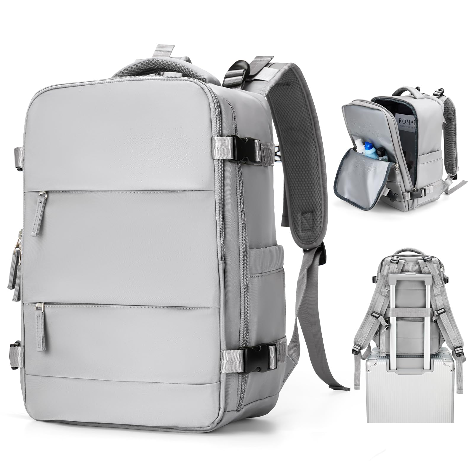 BJLFS Borse da Cabina per Ryanair 40x20x25 Bagaglio a Mano Zaino Borsa Zaino da Viaggio, Zaino da trekking,Zaino Easyjet 45x36x20,Zaino Casual per laptop da 14 pollici per scuola