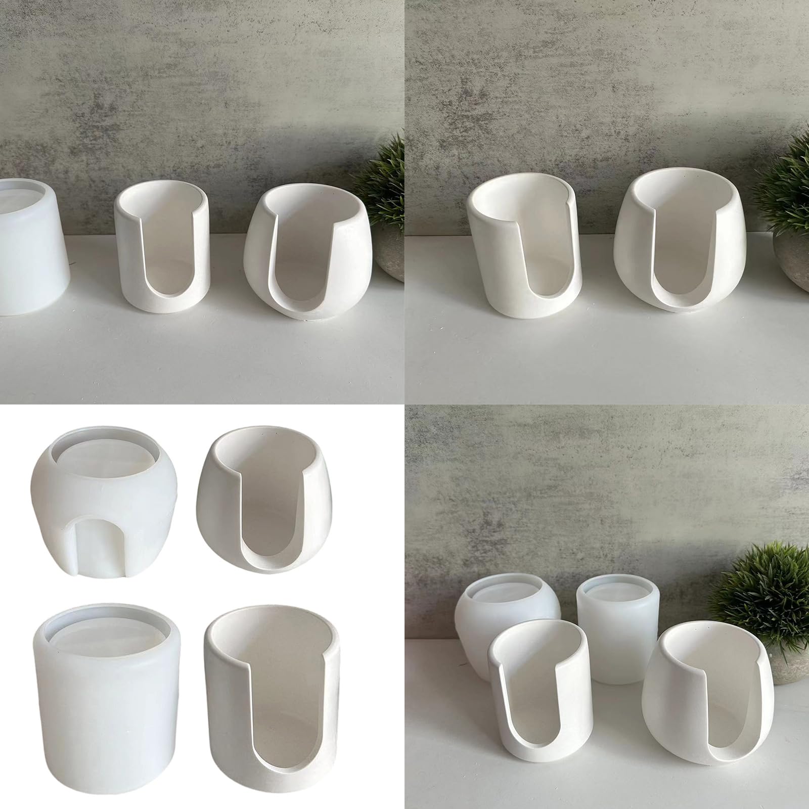 Cylinder Silicone Molds Silicone Holder Molds for Epoxy Resin Essential Oil Diffuser Hydroponic Plant Holder