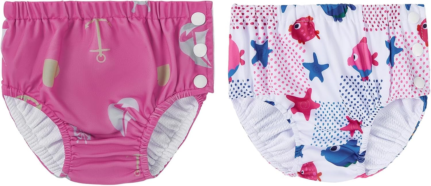 Century Star Baby Reusable Swim Diapers, Pool Swimming Diapers for Toddler Boys Girls, Washable Swimming Pants, Size 2-3, 1 Count