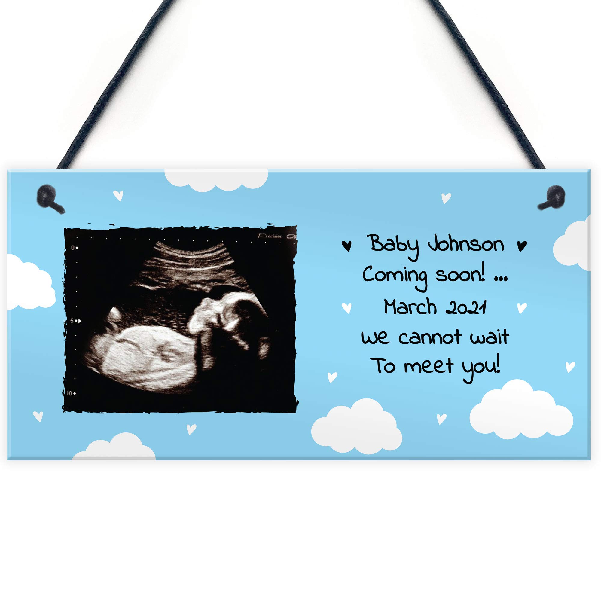 PERSONALISED Baby Scan Gift For Mummy To Be Birthday Xmas Gift Keepsake