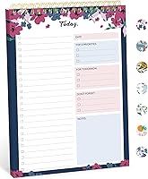 Vista 11 de Bloc de lista de tareas - Cuaderno de lista de tareas para el trabajo con 52 hojas, planificador diario sin fecha, perfecto para tareas diarias