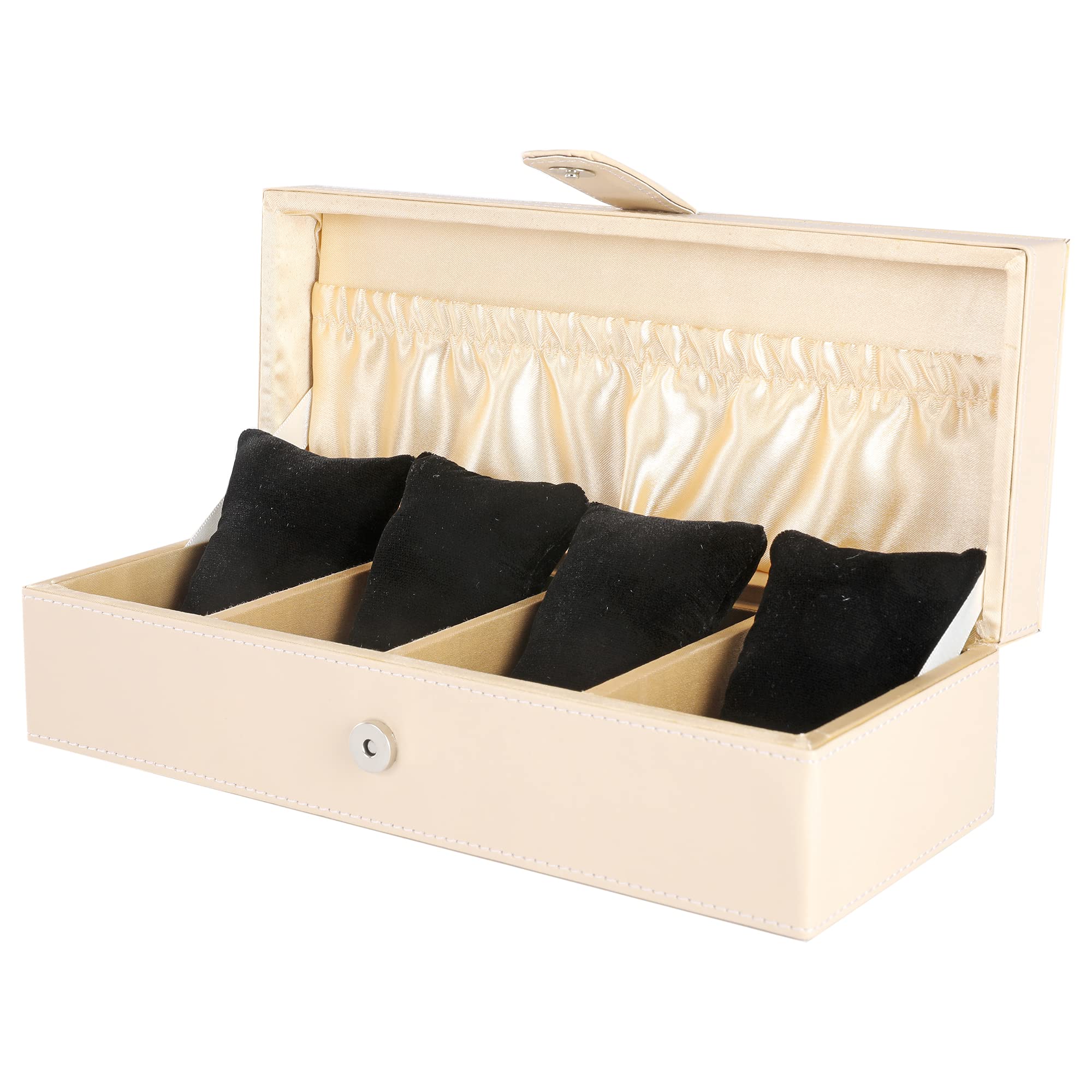 Treasure Hunt® 4 Slots Watch Organizer Storage Case Box for Men Women Dimensions:in 27 x 11 x 7.5 cms (B098P4P6SB) Amazon Price History, Amazon Price Tracker