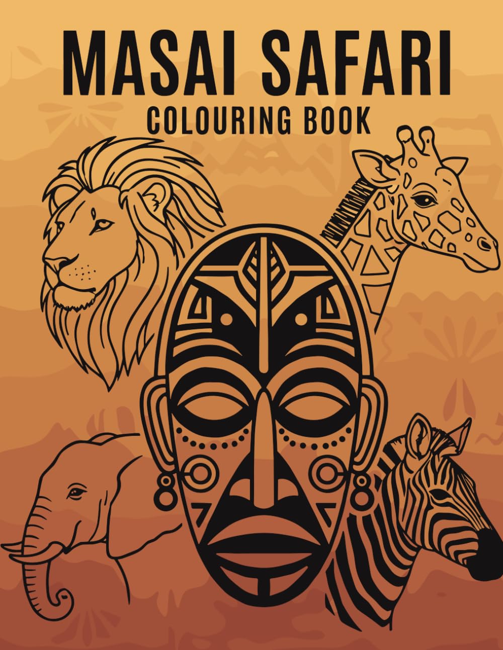 Masai Safari: Colouring Book
