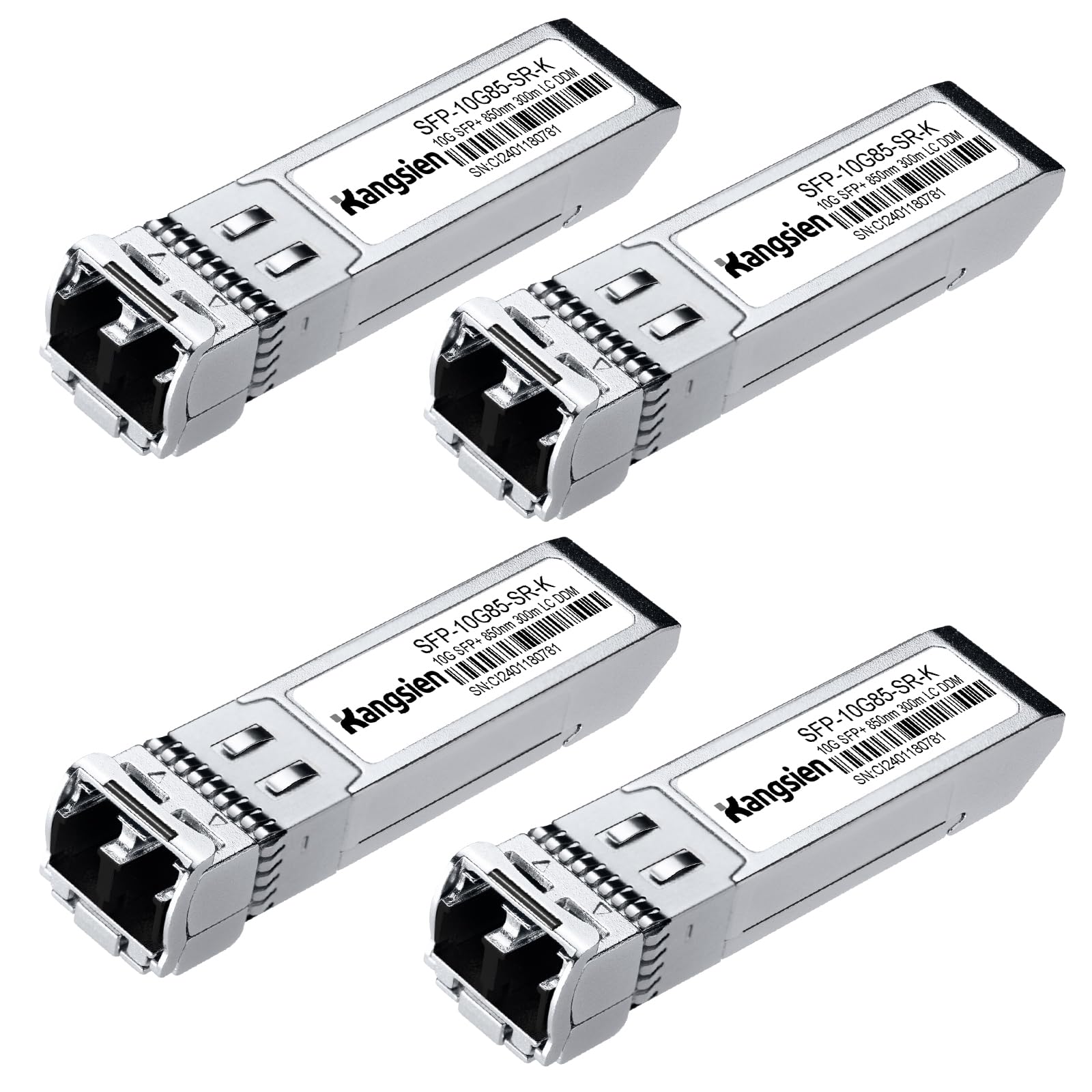 Lot de 4 émetteurs-récepteurs SFP+ 10GBase-SR 850 nm MMF