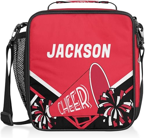 Lonchera reutilizable con nombre personalizado para niños, niñas y adolescentes, coloridas, animadoras, personalizada, aislada, hielera térmica,