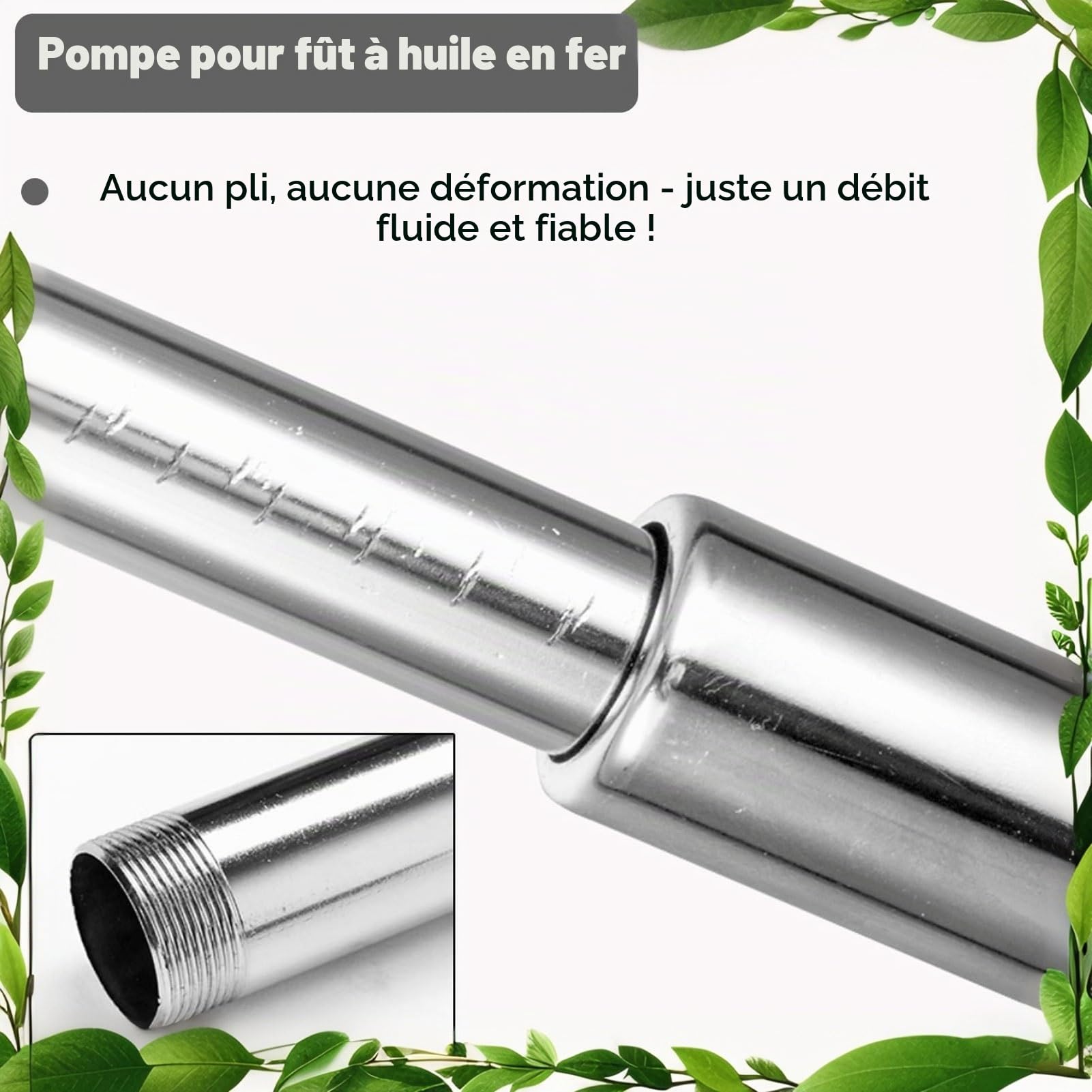 Pompe À Fût Manuelle Professionnelle - Tige Extensible Pour Bidons De 20-200L, Pompe À Huile Pour Fioul & Liquides, Pompe Industrielle Robuste