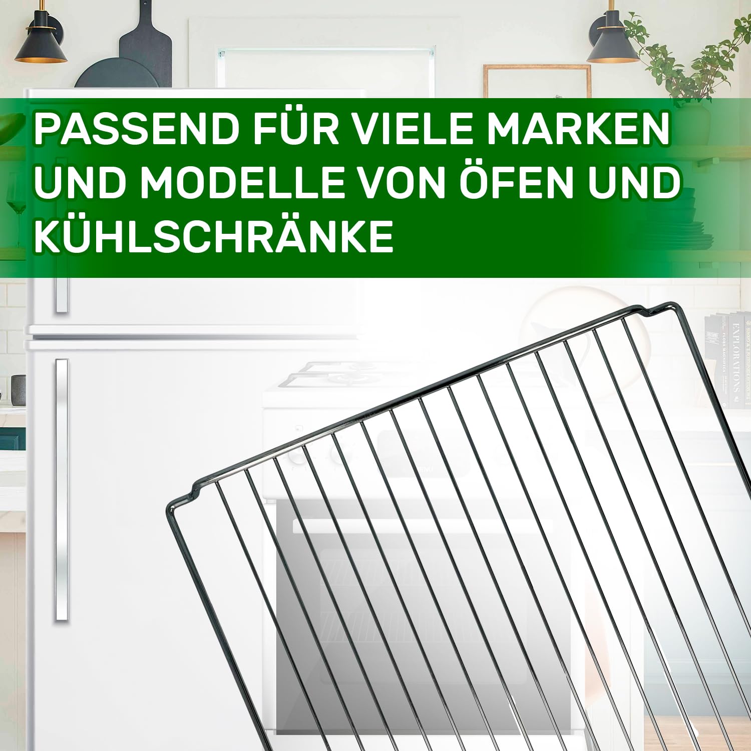 Universelles Verstellbares Backofen Gitterrost oder Kühlschrank mit einer Mindestlänge von 370 mm Maximale Länge von 650 mm und Breite von 310 mm - Garantie 5 Jahre - ONIX TECH