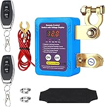 Battery Detacher for Car, 12 V 240 A with LED Volt Display and Remote Control, Intelligent Battery Detacher for Car, RV, ATV, Truck, Boat