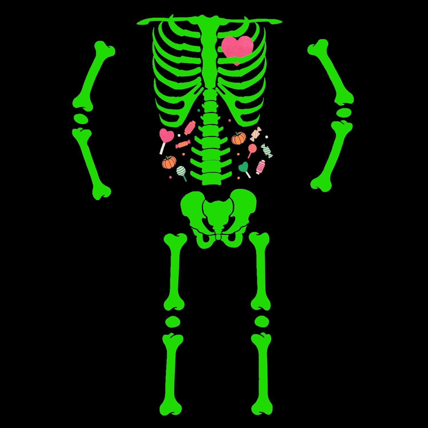 Toddler Boys Skeleton Pajamas Sets Kids Pumpkin Sleepwear Boys Halloween 2 Pcs PJS - Image 3