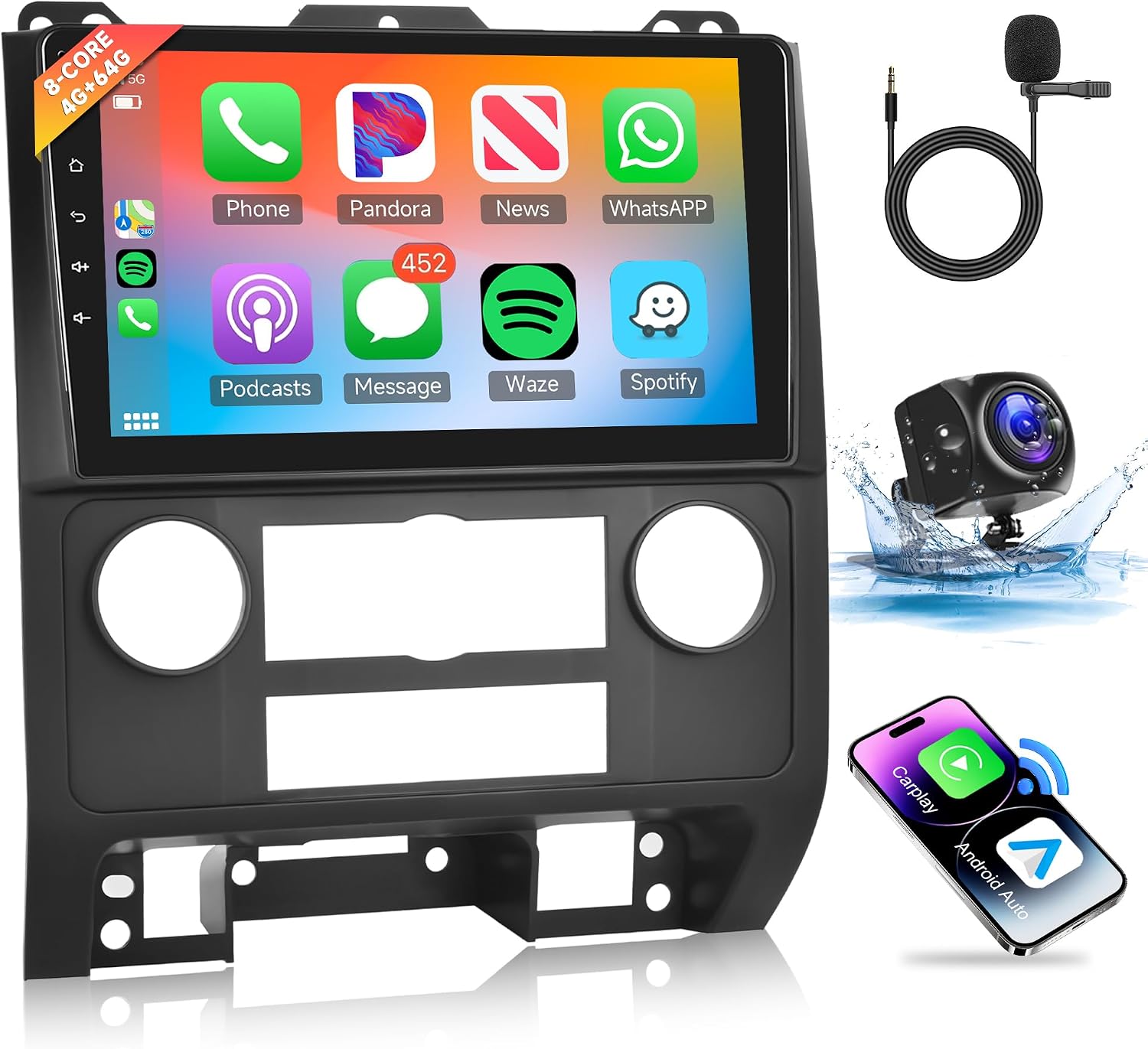 8 Cœur 4+64G] Hodozzy Carplay Autoradio pour Mercedes Benz E Classe
