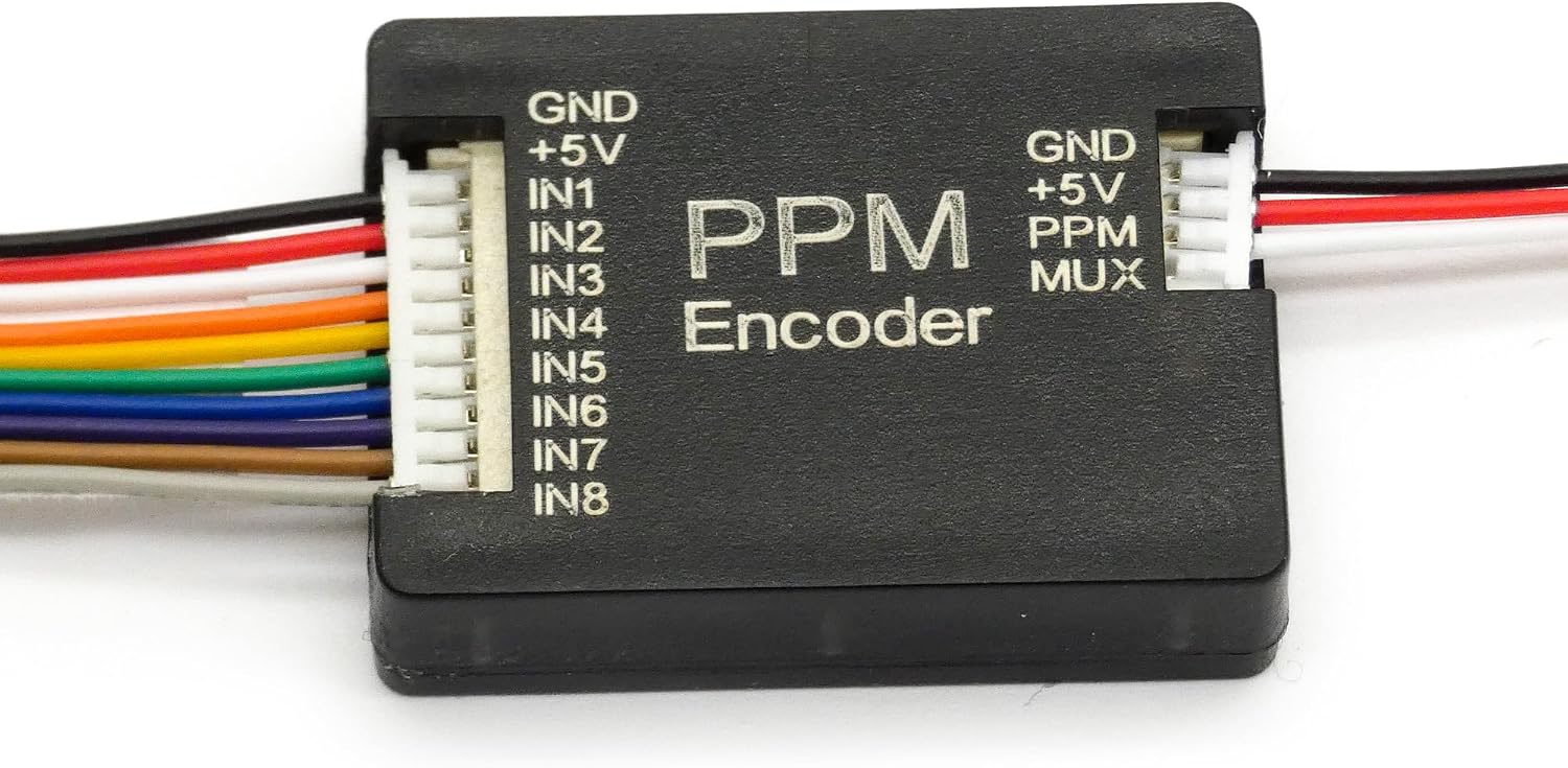 PWM to PPM Encoder V1.0 w/Case for Arduino, Receivers, Flight Controllers & Servo Controllers