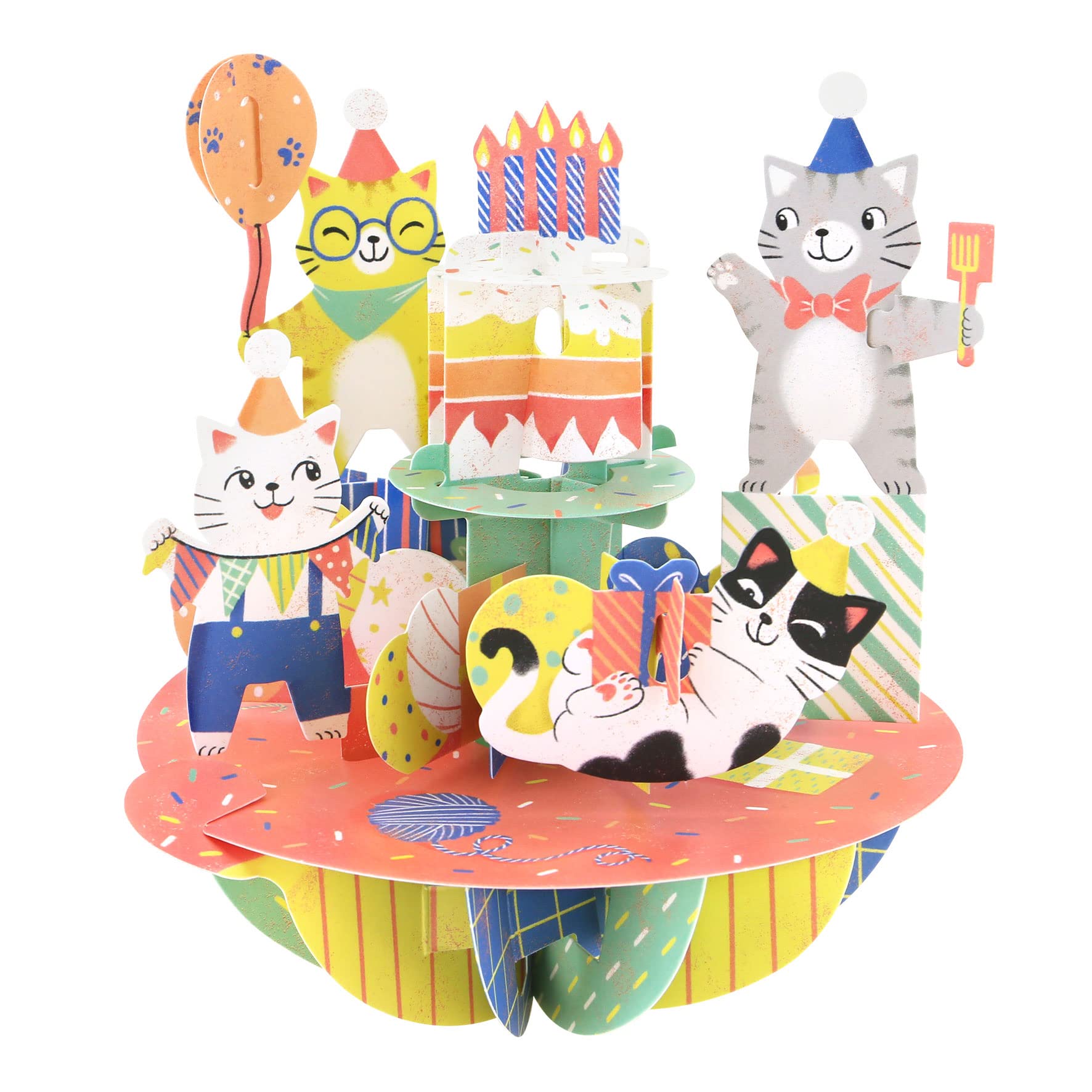 Carte Anniversaire 3d MOKIO® Carte Pop-Up - Oiseau Avec Trèfle Et