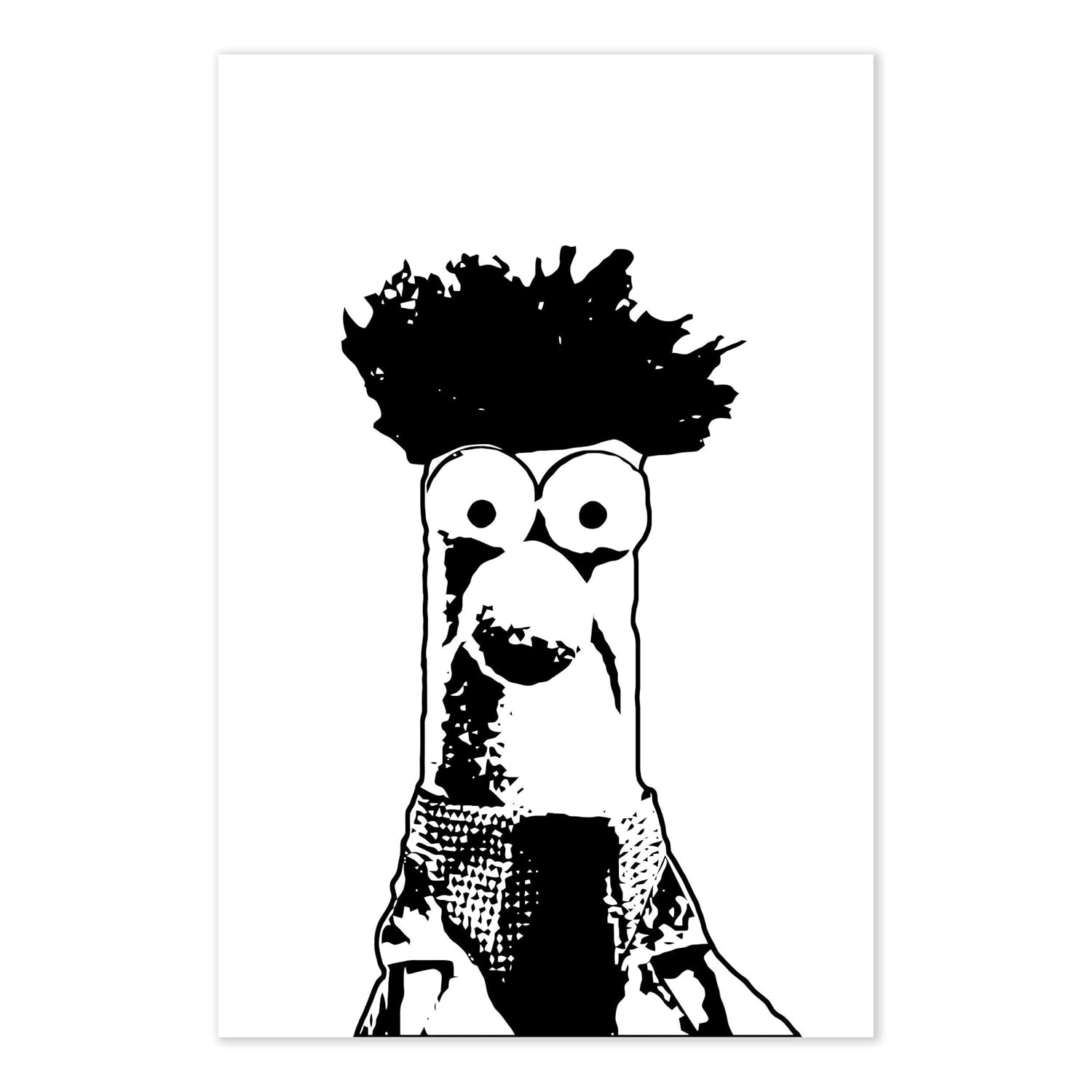 Beaker Muppet TV Show Poster - Funny Science Gift : Handmade Products