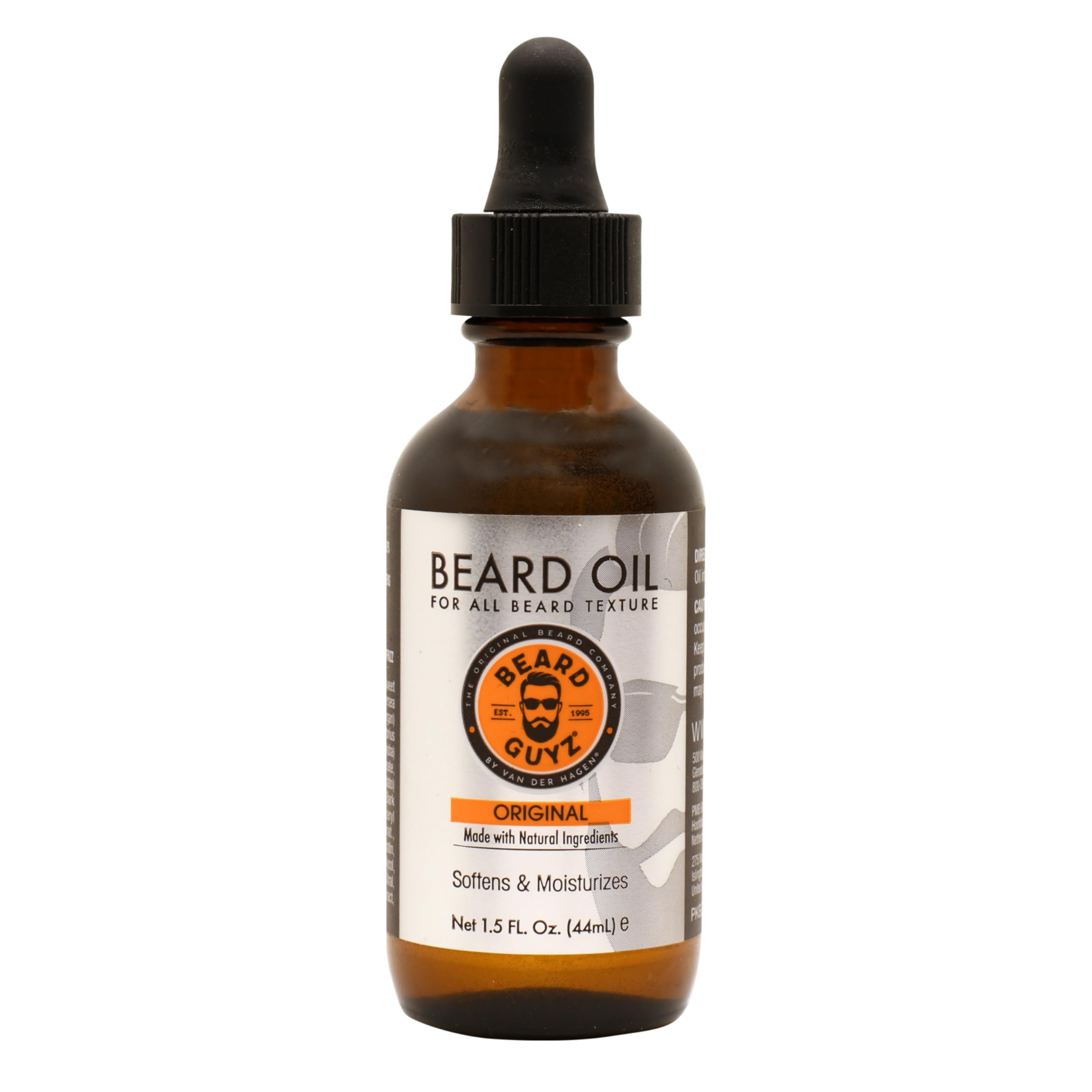 Beard Guyz Beard Oil – Lightweight Beard Moisturizer & Conditioner – Softens Facial Hair, Hydrates Skin Under Beard, Reduces Itch & Frizz – Men’s Grooming Oil, 1.5 oz
