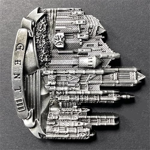 Miniatura 5 de Gante Bélgica atracciones emblemáticas imán para refrigerador 3D recuerdo de viaje decoración nevera etiqueta magnética colección artesanía