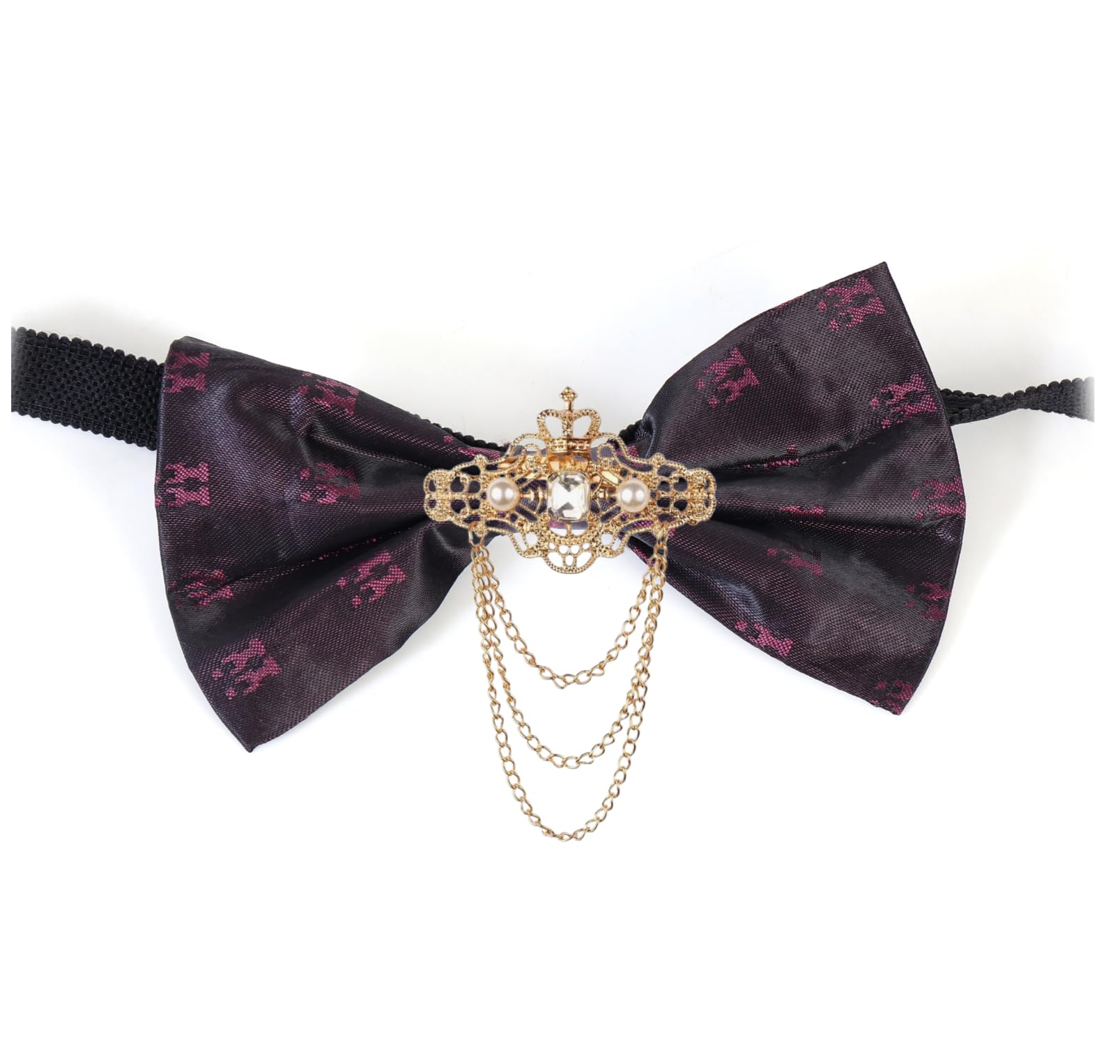 Premium Royal Brooch Bow Tie for Men – Adjustable Neck Strap, 9 Elegant Colors, Perfect for Wedding, set-image-21