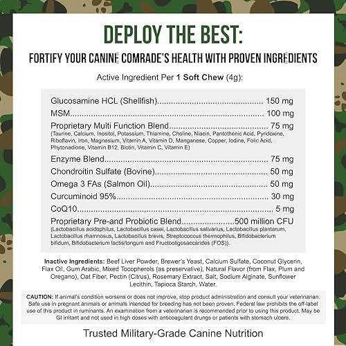 Miniatura 3 de O.G.B. Operation Good Boy - SRE Suplemento multifunción para mascotas - 90 unidades - 12.7 oz - Ingredientes naturales hechos