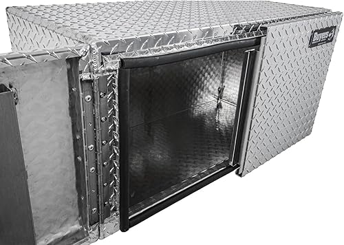 Miniatura 3 de Buyers Products 1705215 Caja de aluminio con banda de rodadura de diamante para camión con puerta de granero, 18 x 18 x 60 pulgadas
