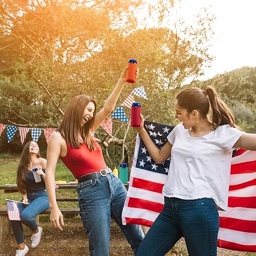 Miniatura 4 de WK IEASON Fundas de neopreno delgadas para latas de 12 onzas, fundas de neopreno delgadas para latas de cerveza de 12 onzas, soporte para