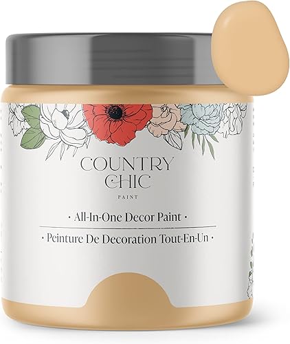 Country Chic Pintura todo en uno estilo tiza para muebles, gabinetes, decoración del hogar, respetuosa con el medio ambiente, acabado mate,
