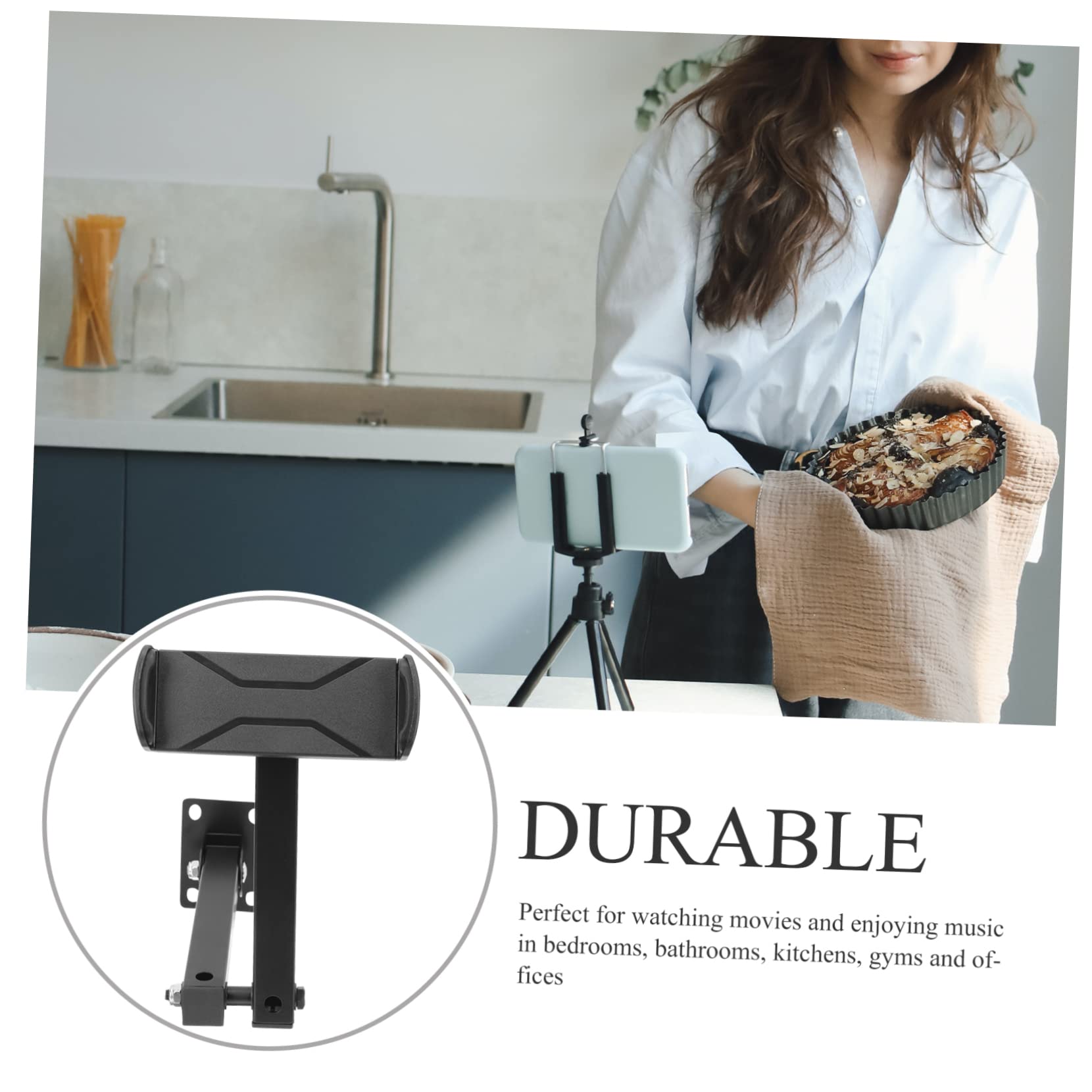 SOIMISS Soporte De Pared Para Teléfono Soporte De Pared Para Tableta Multiángulo Para Teléfono Para Cargar Celular Para Guardar Smartphones Para Uso Casa Oficina o Coche