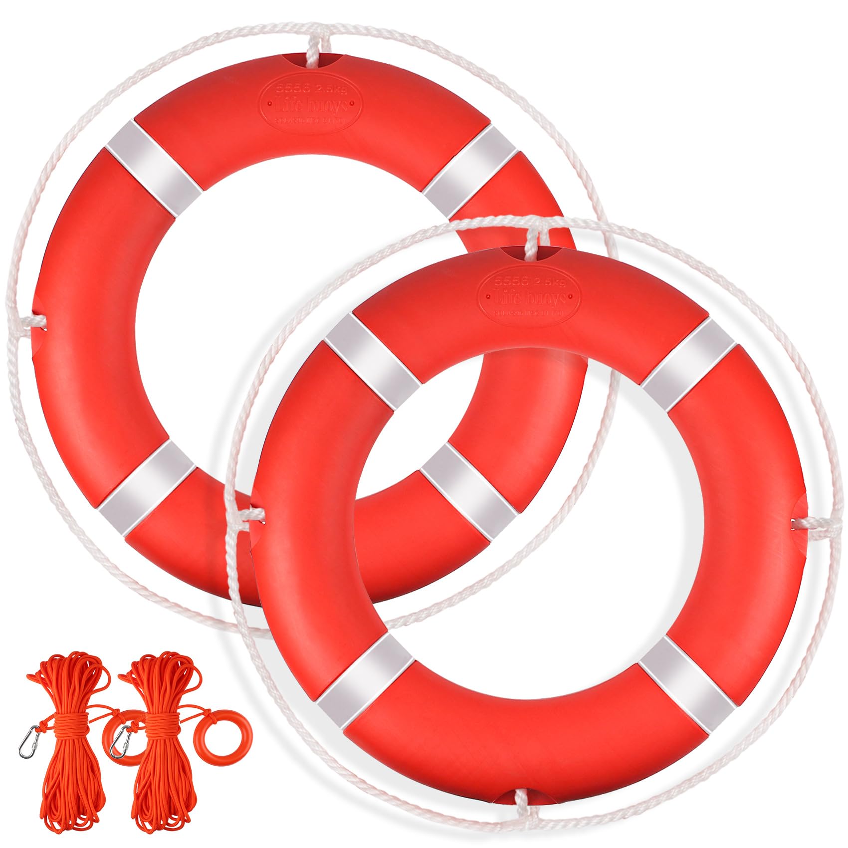 Pool-Rettungsring, 71,1 cm, Boot, Sicherheits-Wurfringe mit schwimmendem Rettungsseil