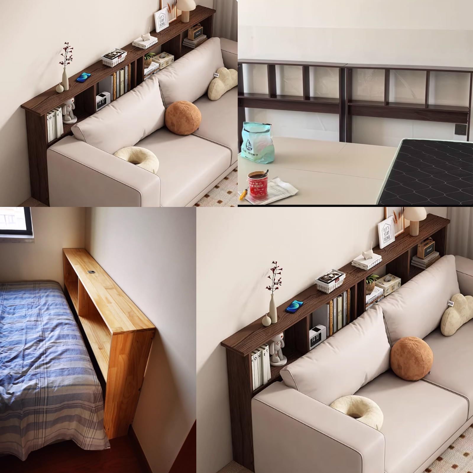 Consolle dietro divano Retro Compatto Del Tavolino Da Divano Con Contenitore, Singolo E Doppio Strato, Consolle Sottile Per Camera Da Letto/Sala Impianti/Cucina(150x22x86cm/59x9x34in)
